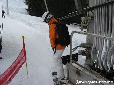 Photo prise de tire fesses avec un snow